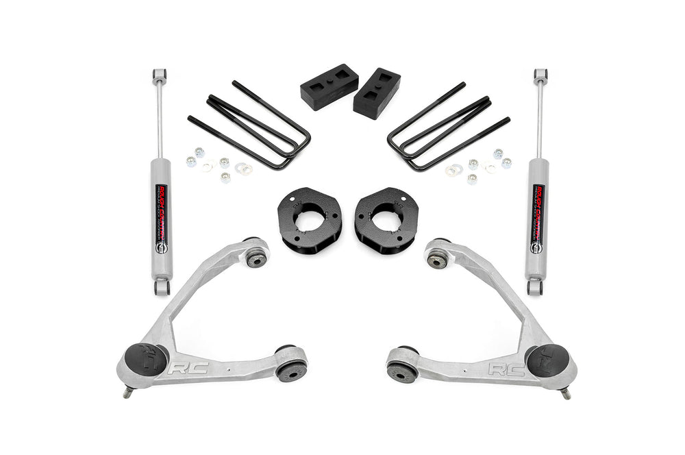 Rough Country - 3.5 Inch Lift Kit - Forged UCA - Cast Steel - Chevy/GMC 1500 (07-16)