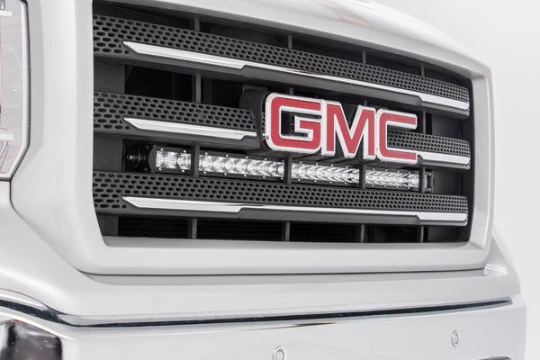 Rough Country - LED Light Kit - Behind Grille Mount - 30" Chrome Single Row - Chevy/GMC 1500 (14-18 & Classic)