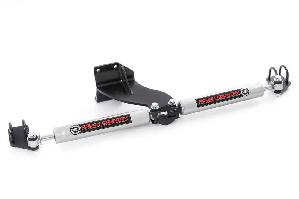 Rough Country - N3 Steering Stabilizer - Dual - 2.5-8 Inch Lift - Ram 2500 (14-25)/3500 (13-25)