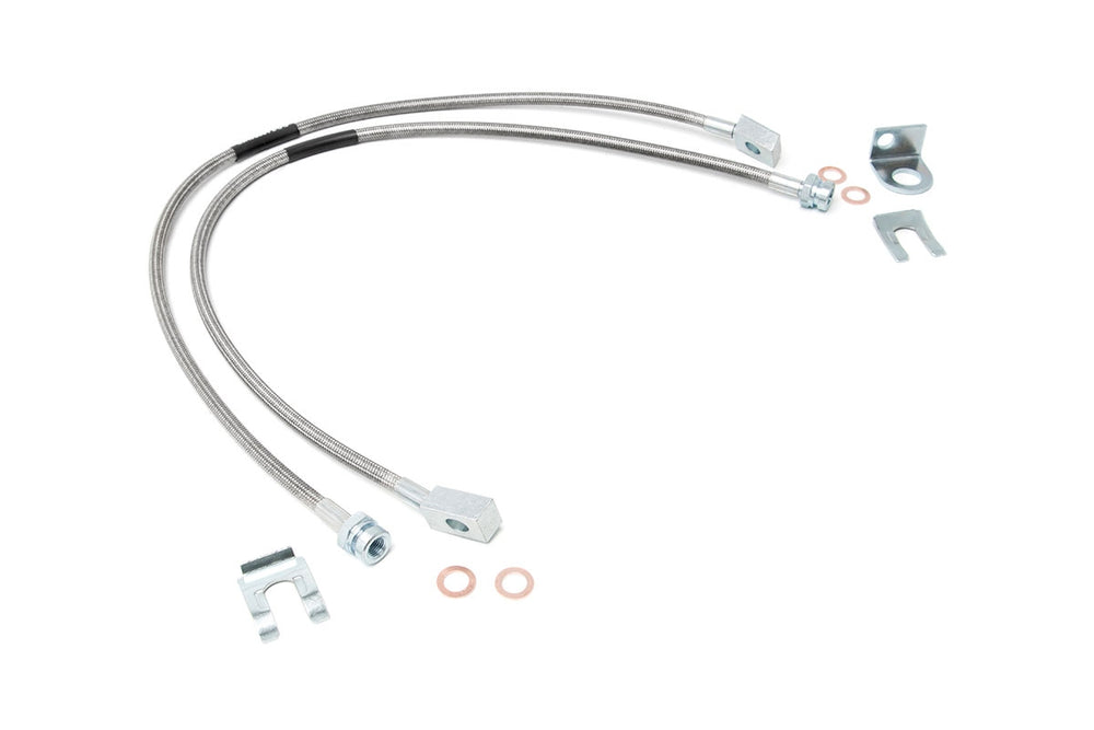 Rough Country - Brake Lines - Stainless - FR - 4-6