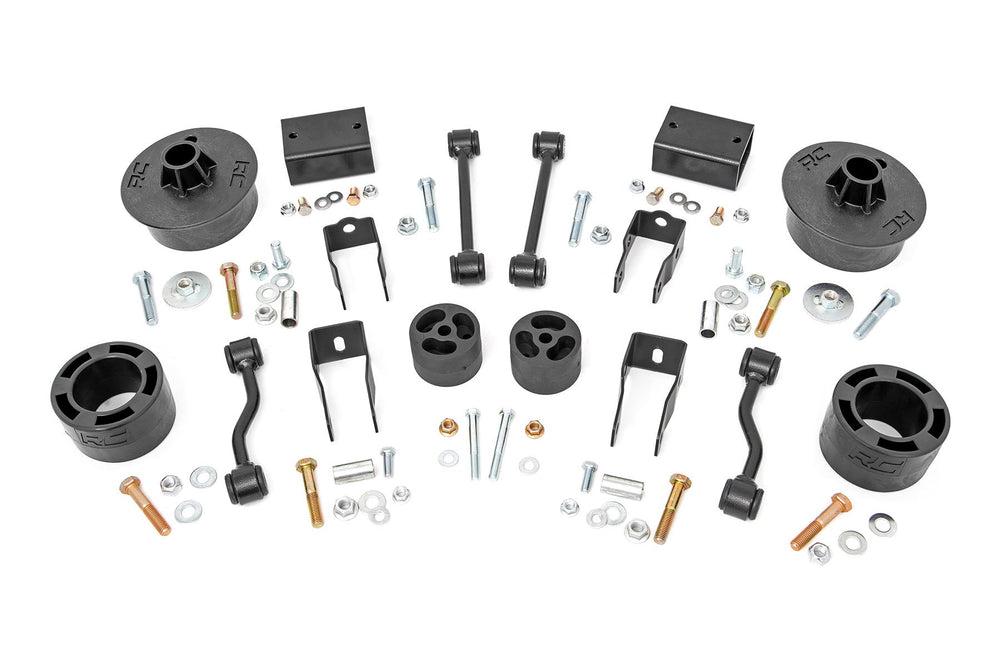 Rough Country - 2.5 Inch Lift Kit - Spacers - Jeep Wrangler JL/Wrangler Unlimited 4WD (24-25)