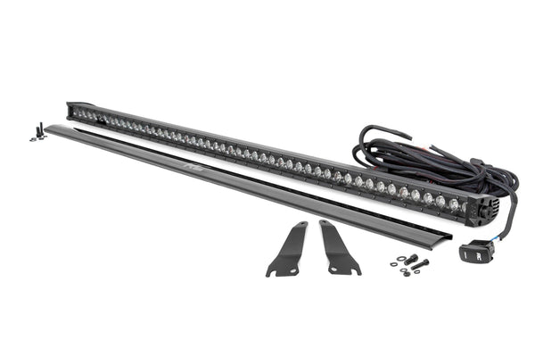 Rough Country - LED Light Kit - Cage Mount - 50" Black Single Row - Kawasaki Teryx 1000/Teryx 4 1000