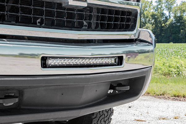 Rough Country - LED Light Mount - Bumper - 20" - Chevy Silverado 1500 (07-13)/Silverado 2500 HD (07-10)