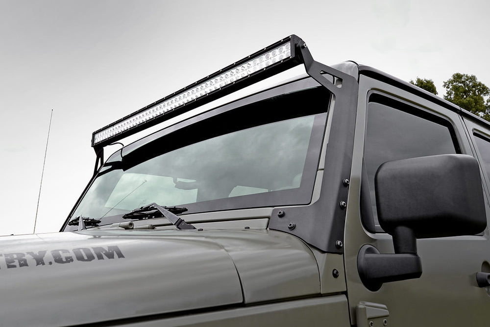 Rough Country - LED Light Mounts - Upper Windshield - 50