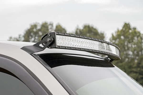 Rough Country - LED Light Mounts - Upper Windshield - 54" Curved - Chevy/GMC 1500 (99-06 & Classic)
