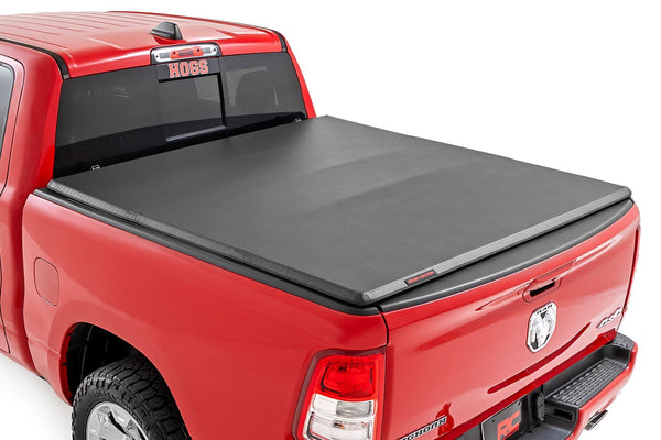Rough Country - Soft Tri-Fold Bed Cover - 6'4" Bed - Ram 1500 (19-25)/1500 TRX (21-24)