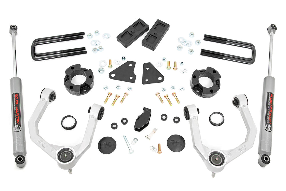 Rough Country - 3.5 Inch Lift Kit - N3 - Cast Steel Knuckles - Ford Ranger 4WD (2019-2023)