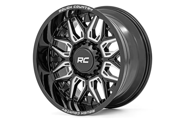 Rough Country - Rough Country 86 Series Wheel/One-Piece/Gloss Black/20x10/8x6.5/-19mm