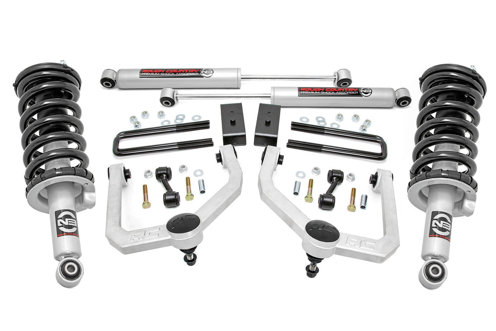 Rough Country - 3 Inch Lift Kit - N3 Struts & Shocks - Nissan Titan 4WD (2017-2024)
