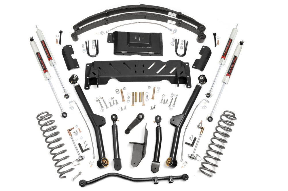 Rough Country - 4.5 Inch Lift Kit - Long Arm - RR Leaf's - NP242 - M1 - Jeep Cherokee XJ (84-01)