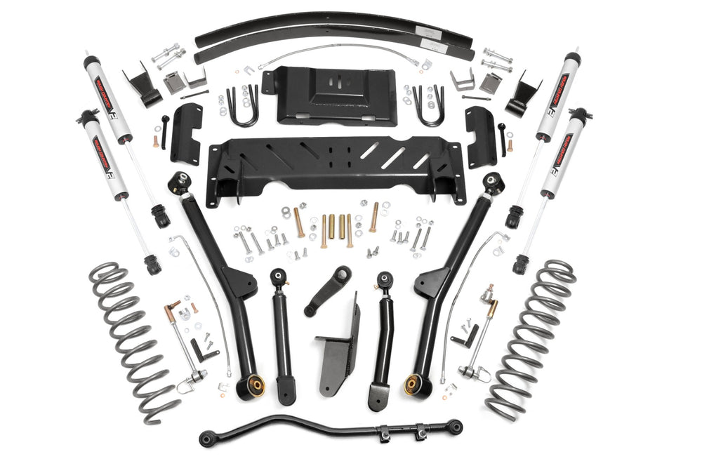Rough Country - 4.5 Inch Lift Kit - Long Arm - RR AAL - NP231 - V2 - Jeep Cherokee XJ (84-01)