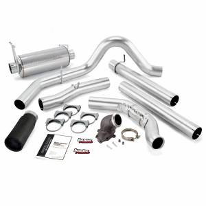 Banks Power - Banks Power Monster Exhaust System W/Power Elbow Single Exit Black Round Tip 99-03 Ford 7.3L without Catalytic Converter 48659-B
