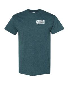 Grey Short Sleeve Wicked Diesel T-Shirt 