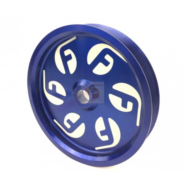 Fleece Performance - Fleece Performance Cummins Dual Pump Pulley For use with FPE Dual Pump Bracket Blue Fleece Performance FPE-34211-BLU