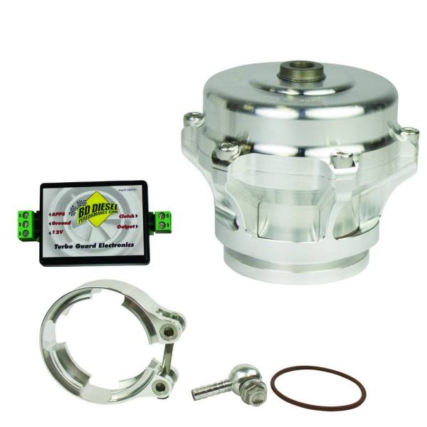 BD Diesel - BD Diesel Turbo Guard Kit - Aluminum Adapter / Silver Valve 1047250AS