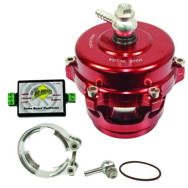 BD Diesel - BD Diesel Turbo Guard Kit - Steel Adapter / Red Valve 1047250SR