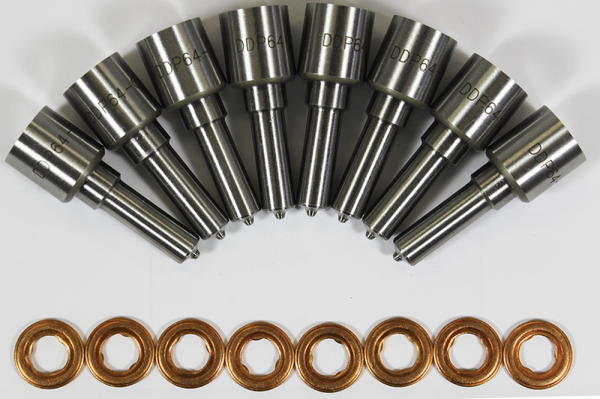 Dynomite Diesel - Dynomite Diesel Ford 6.4L 08-10 Nozzle Set 6 Hole 60 Percent Over Dynomite Diesel DDP.64-660NZ