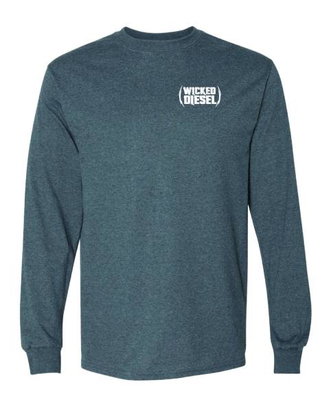 Grey Long Sleeve Wicked Diesel T-Shirt