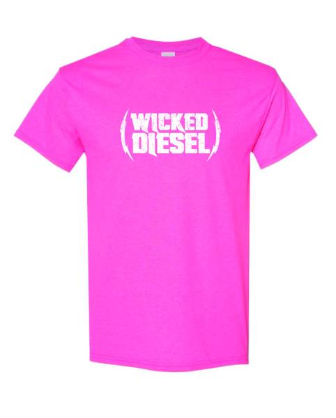 Pink Short Sleeve Wicked Diesel T-Shirt