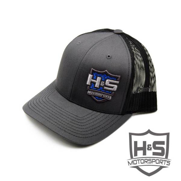 H&S Motorsports - H & S Snapback Curved Brim Hat - Grey