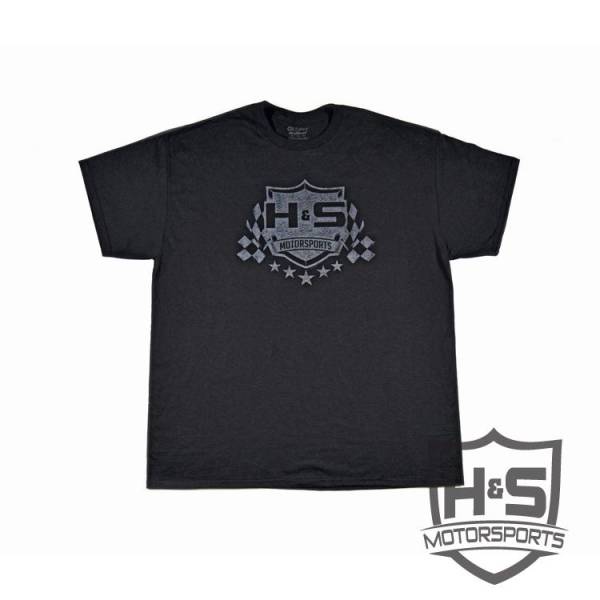 H&S Motorsports - H & S "Retro" T-Shirt - Black - Size M