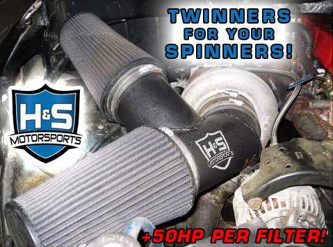 H&S Motorsports - H & S H&S Motorsports TWIN Filter Cold-Air Intake System