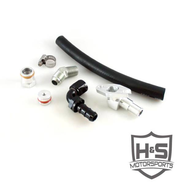 H&S Motorsports - H & S 08-10 Ford 6.4L Universal Turbo Oil Drain Kit