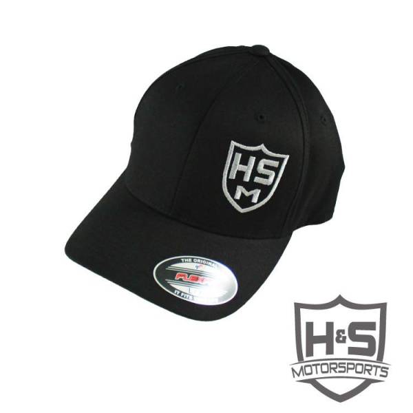 H&S Motorsports - H & S FlexFit "Shield" Hat - Black - Size S-M