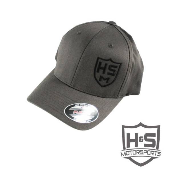 H&S Motorsports - H & S FlexFit "Shield" Hat - Dark Grey - Size L-XL