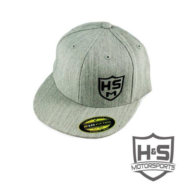 H&S Motorsports - H & S Fitted "Shield" Hat - Light Grey - Size 6 7/8" - 7 1/4" (S/M)