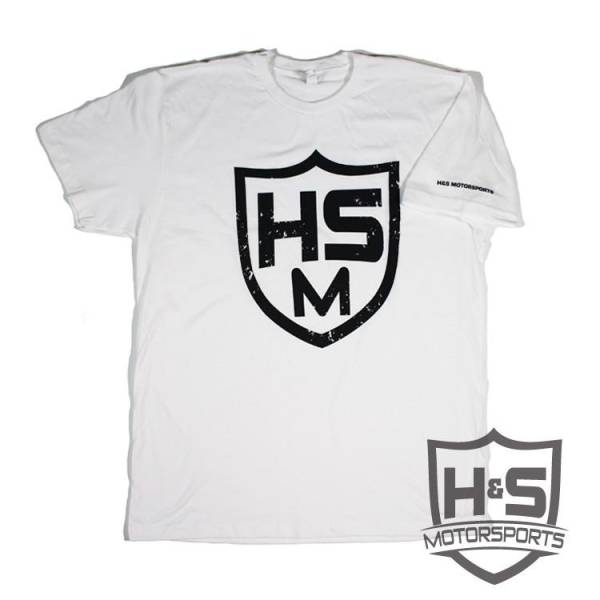 H&S Motorsports - H & S "Shield" T-Shirt - White - Size XL