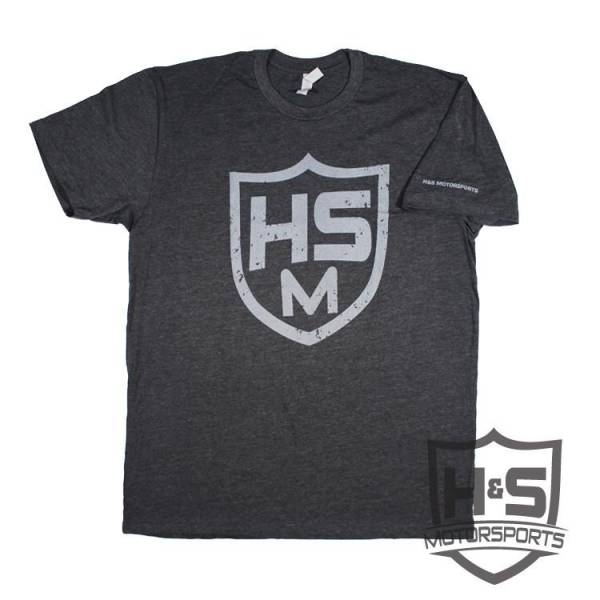 H&S Motorsports - H & S "Shield" T-Shirt - Dark Grey - Size XL