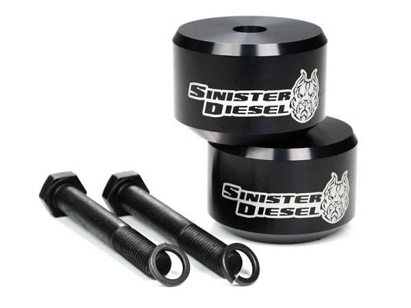 Sinister Diesel - Sinister Diesel Leveling Kit for 2005-2016 Ford Powerstroke Black (4wd Only) SD-0510LVL-BLK