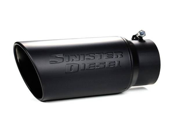 Sinister Diesel - Sinister Diesel Black Ceramic Coated Stainless Steel Exhaust Tip (4" to 5") SD-4-5-BLK
