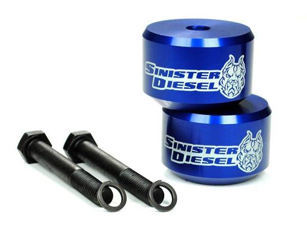Sinister Diesel - Sinister Diesel Leveling Kit for 2005-2016 Ford Powerstroke - Blue (4wd Only) SD-0510LVL-BLU