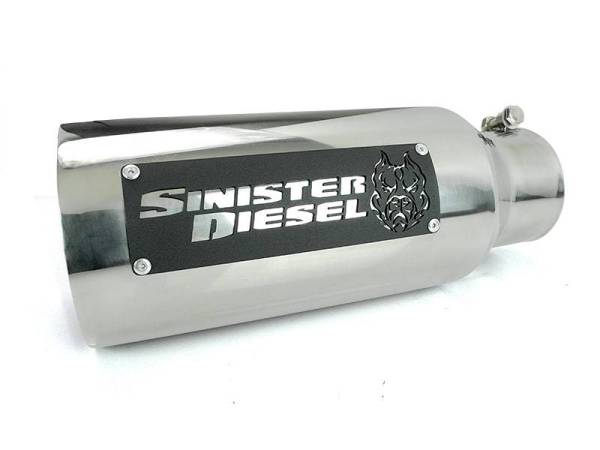 Sinister Diesel - Sinister Diesel Dual Wall Exhaust Tip 4" to 5" Chrome SD-4-5-POL-15