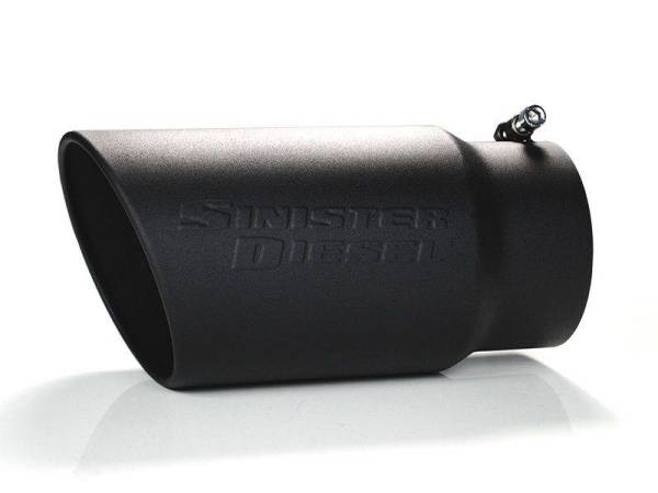 Sinister Diesel - Sinister Diesel Black Ceramic Coated Stainless Steel Exhaust Tip (5" to 6") SD-5-6-BLK