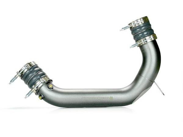 Sinister Diesel - Sinister Diesel Cold Side Charge Pipe for 2008-2010 Ford Powerstroke 6.4L (Gray) SDG-INTRPIPE-6.4-COLD