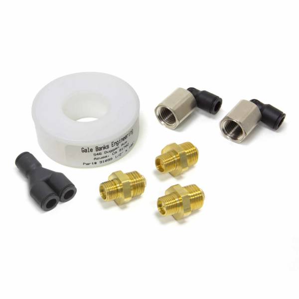 Banks Power - Banks Power Injection Nozzle Kit-2 Number 4 30 LB/Hr At 100PSI 7, 52 LB/Hr At 100PSI 14 103 LB/Hr At 100PSI 100 Degree Full Cone 90 Degree Swivel Nozzle Fitting 45062