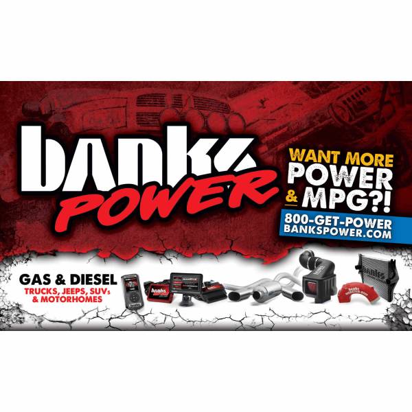 Banks Power - Banks Power Banner Logo/Website-36 Inch X 60 Inch 96096