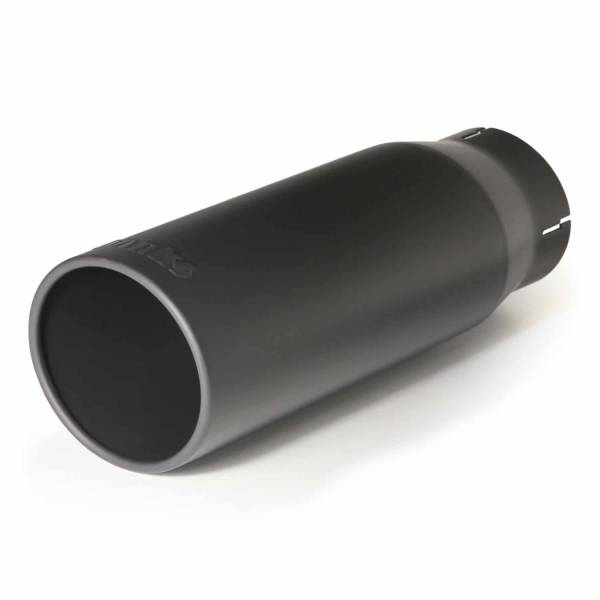 Banks Power - Banks Power Tailpipe Tip Kit Round Straight Cut Black 3.5 Inch Tube 4.38 Inch X 12 inch 52923