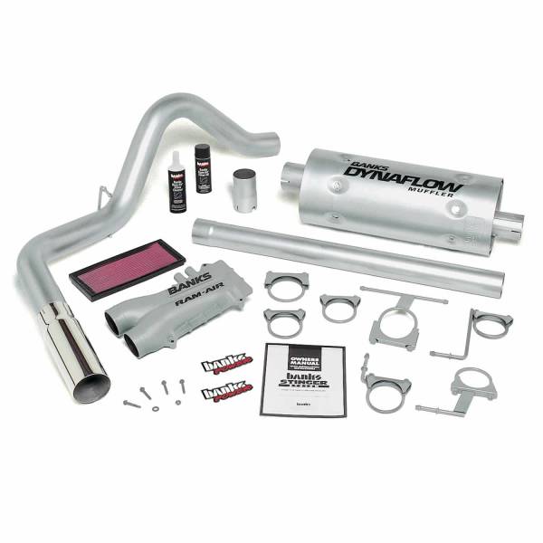 Banks Power - Banks Power Stinger Bundle Power System W/Single Exit Exhaust Chrome Tip 93-97 Ford 460 Standard Cab Automatic Transmission 49250