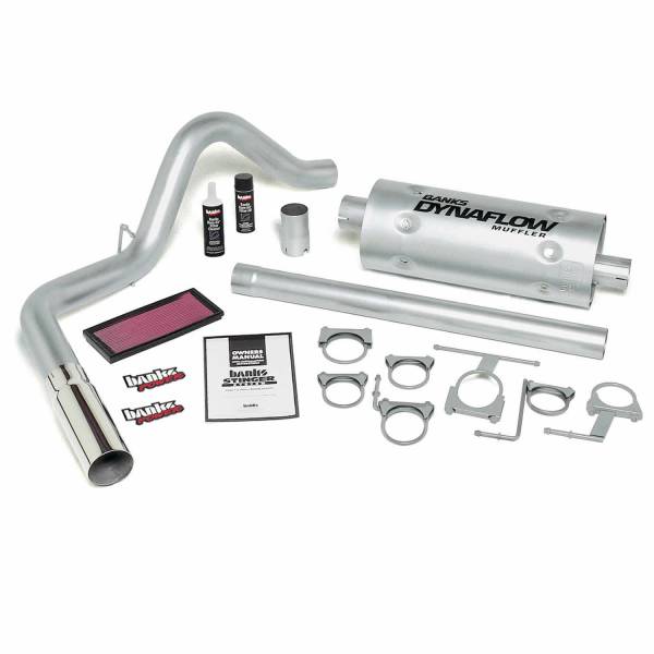 Banks Power - Banks Power Stinger Bundle Power System W/Single Exit Exhaust Chrome Tip 96-97 Ford 460 EC/CC Extended and Crew Cab 49254