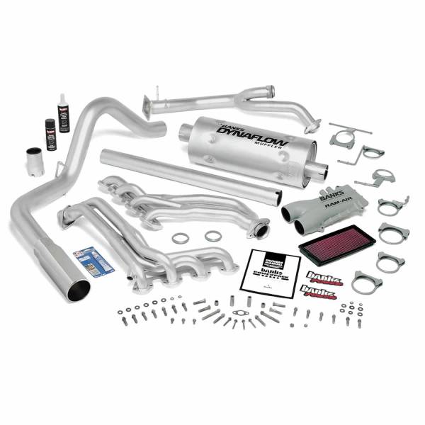 Banks Power - Banks Power PowerPack Bundle Complete Power System 89-93 Ford 460 E4OD Automatic Transmission Chrome Tip 48845