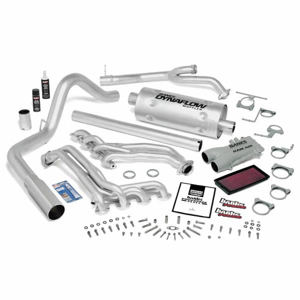 Banks Power - Banks Power PowerPack Bundle Complete Power System Chrome Tip 93-97 Ford 460 Extended Cab Manual Transmission 48846