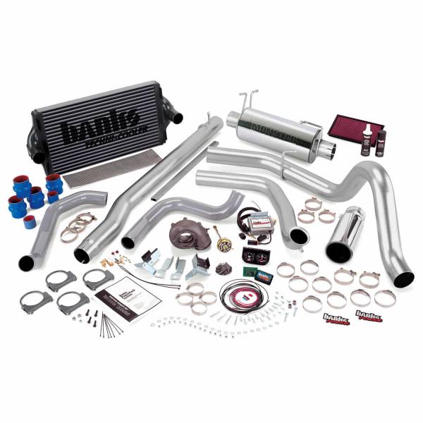 Banks Power - Banks Power PowerPack Bundle Complete Power System W/Single Exit Exhaust Chrome Tip 99.5-03 Ford 7.3L F250/F350 Automatic Transmission 47556