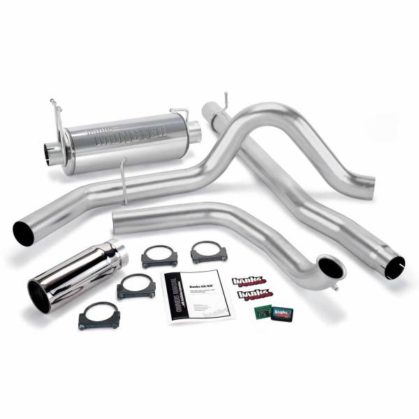 Banks Power - Banks Power Git-Kit Bundle Power System W/Single Exit Exhaust Chrome Tip 01-03 Ford 7.3L W/Catalytic Converter 47513