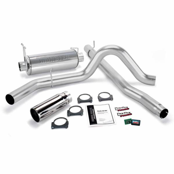 Banks Power - Banks Power Git-Kit Bundle Power System W/Single Exit Exhaust Chrome Tip 99-03 Ford 7.3L F450/F550 Automatic or Manual Transmission 47401