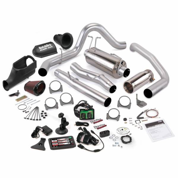 Banks Power - Banks Power Stinger Bundle Power System W/Single Exit Exhaust Chrome Tip 5 Inch Screen 03-06 Ford 6.0L Excursion 46486