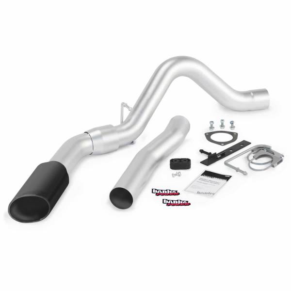 Banks Power - Banks Power Monster Exhaust System Single Exit Black Tip 15 6.6L LML DCSB-CCLB 47787-B